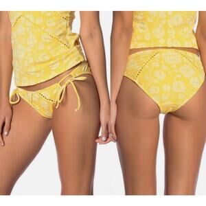 Robin Piccone women's Sadie marigold Bikini Bottom Small NEW $66‎